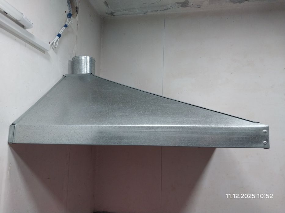 вытяжка для кухни из оцинковки