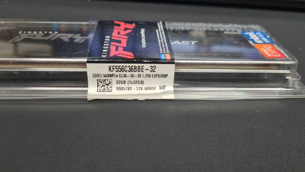 Kingston HyperX FURY Beast 32GB DDR5 5600 CL36-38-38 - гаранция 99 месеца