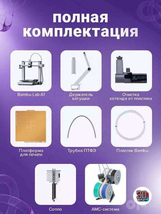 Bambu Lab A1, A1 Combo GLOBAL (поддержка русского языка) ГЛОБАЛ-Версия