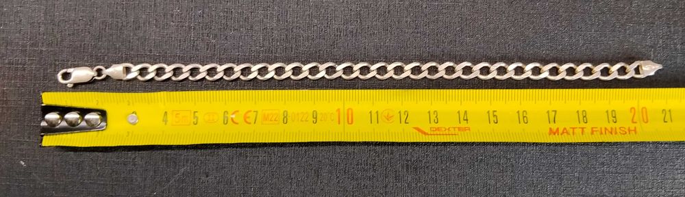 Brățară bărbați / unisex din Argint 925 - model zale (21 cm)