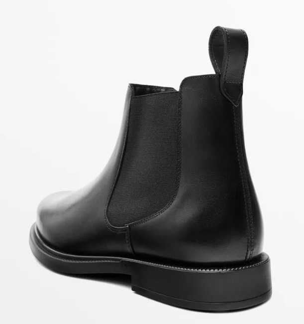 Ghete chelsea 44 premium Massimo Dutti NOI piele naturala maro