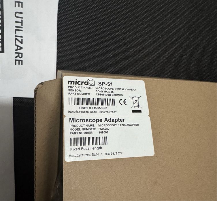 Microscop Biologic BTC BIM135T-LED + Cameră Digitală Sony IMX335