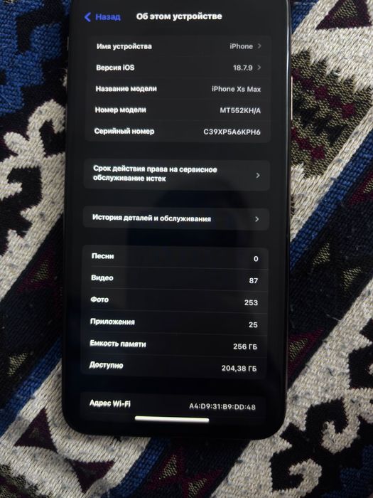 Айфон XS max 256