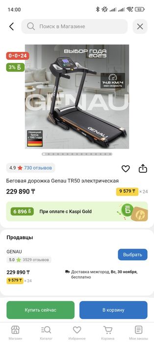 Беговая дорожка Genau