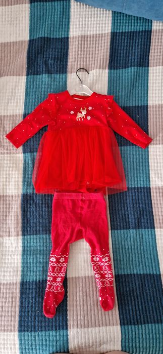 Новогоднее платье-боди