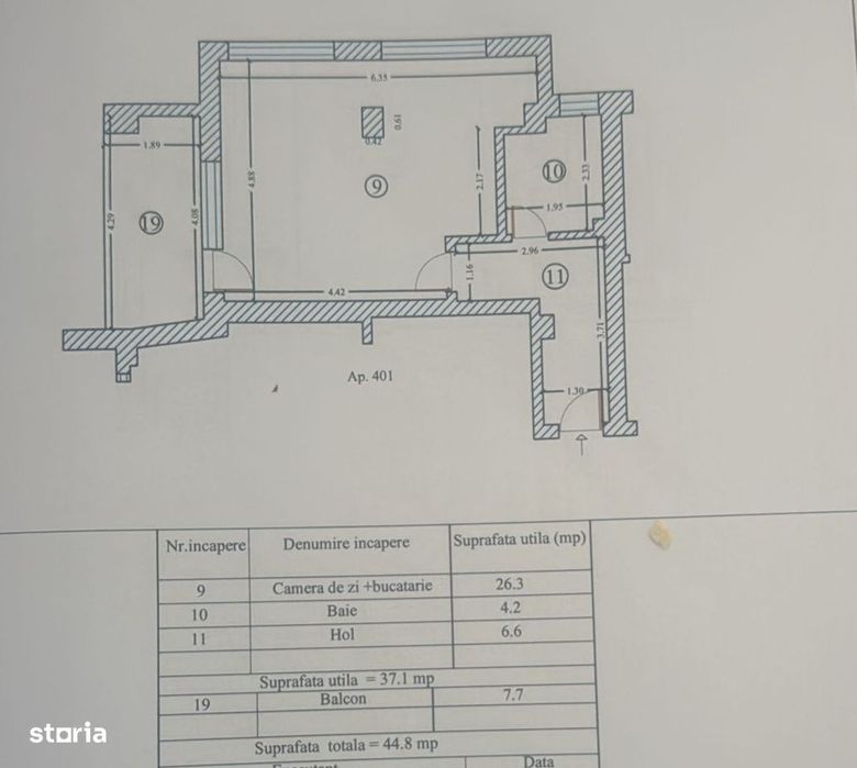 Mamaia Nord (Market Lidl)-Garsoniera 44mp, finisata-63.500e tva inclus
