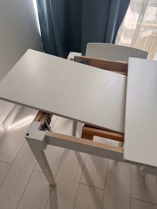Стол раскладной Ikea дерево + 4 стула ikea