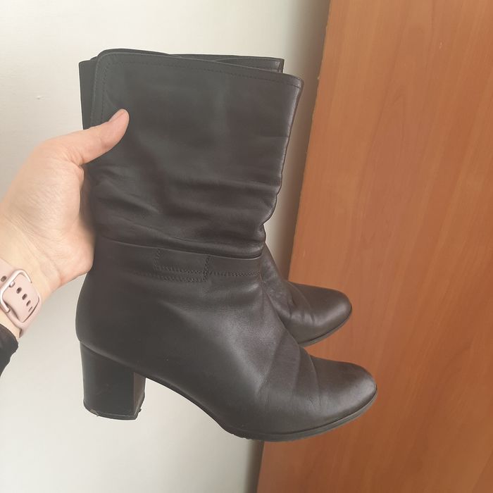 Полусапожки кожаные