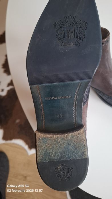 Ghete pentru barbati  din piele Melvin&Hamilton