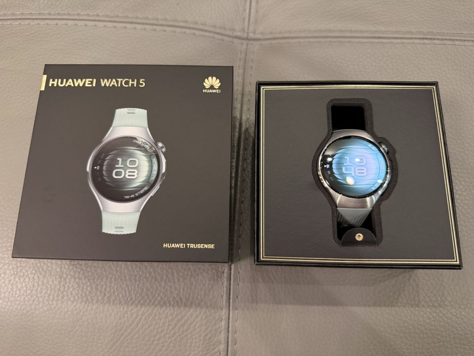 Huawei Watch 5 , 42 mm. Green , гаранция до 17.05.2027