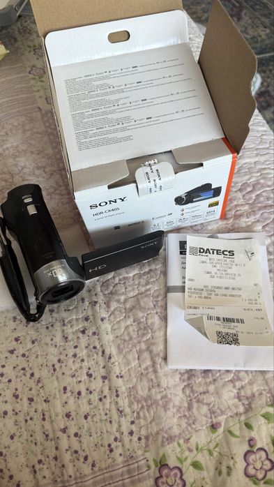 Видеокамера Sony HDR-CX405 Full HD Handycam (Като нова, пълен комплект)