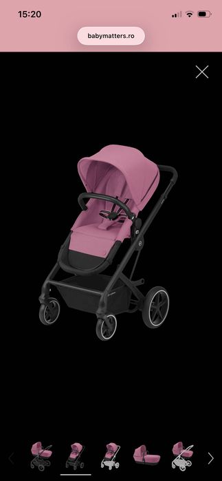 Carucior Cybex Magnolia Pink 2 in 1