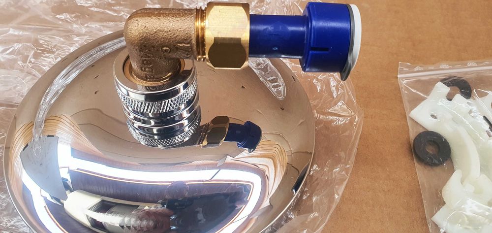 Cap de dus pentru cabine de dus autorulote ,rulote, etc cu mufa rapida