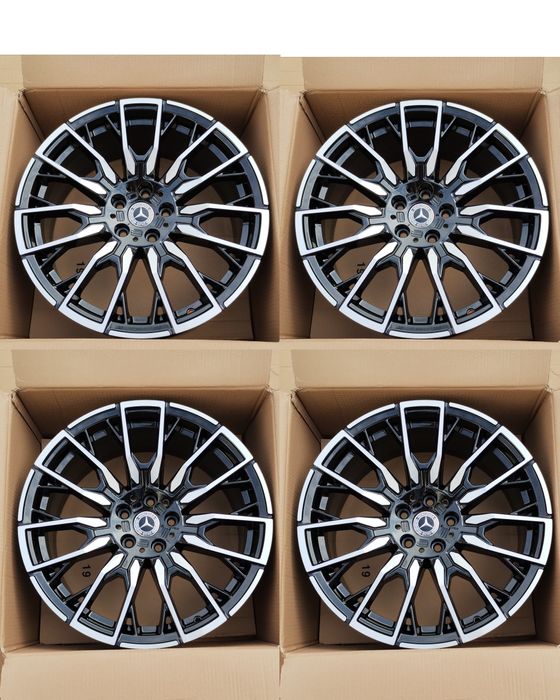 Jante 19 Mercedes in 2 lățimi 
Jante Bicolore Negru Chrome