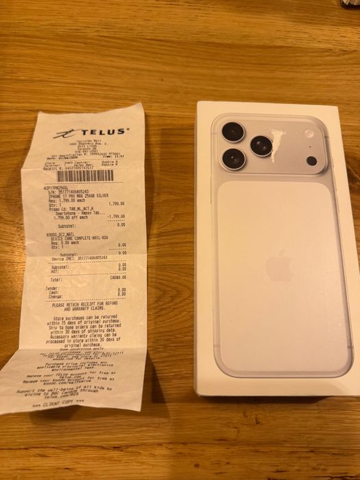 *Нов*Iphone 17 Pro max 256GB Silver