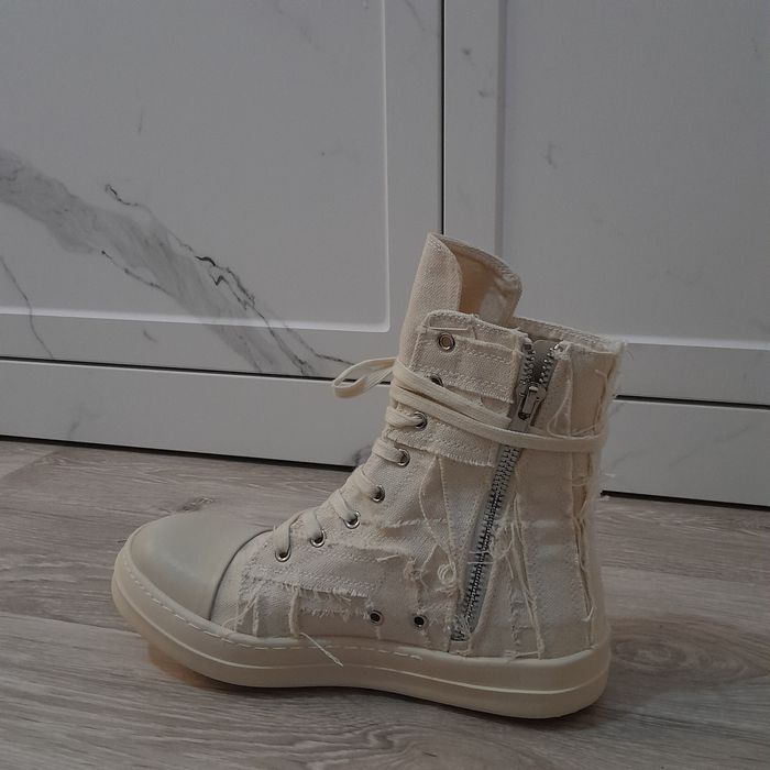 rick owens distressed ramones