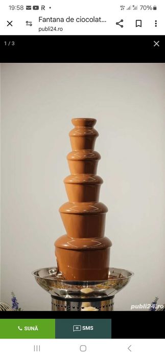 Fantana de ciocolata si bar de fructe