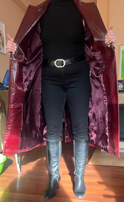 Дамско кожено манто НОВО