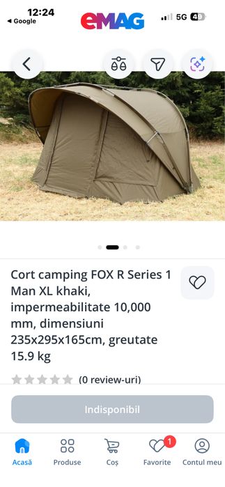 De vanzare cort FOX R SERIES 1 MAN XL