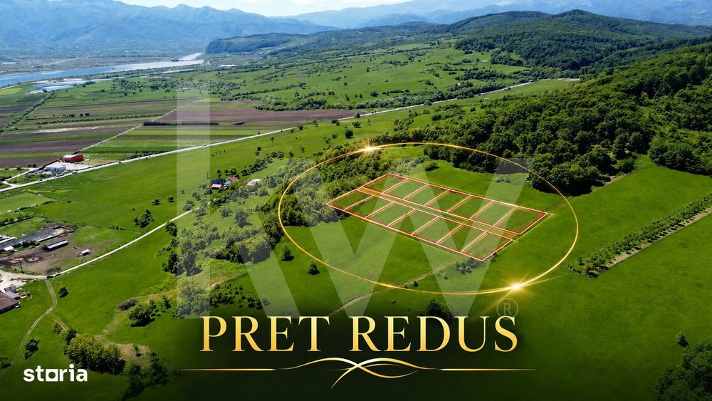 Bradu, Sibiu – terenuri 500 mp cu priveliste la munti si rau, doar 7