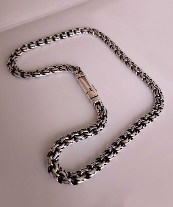 Солидная мужская цепь 150 гр серебро 925 (yangi narx!)