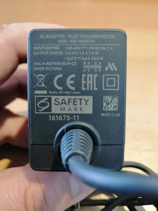 Alimentator/Adaptor original Nintendo Switch Lite Oled HAC 002 (EUR)