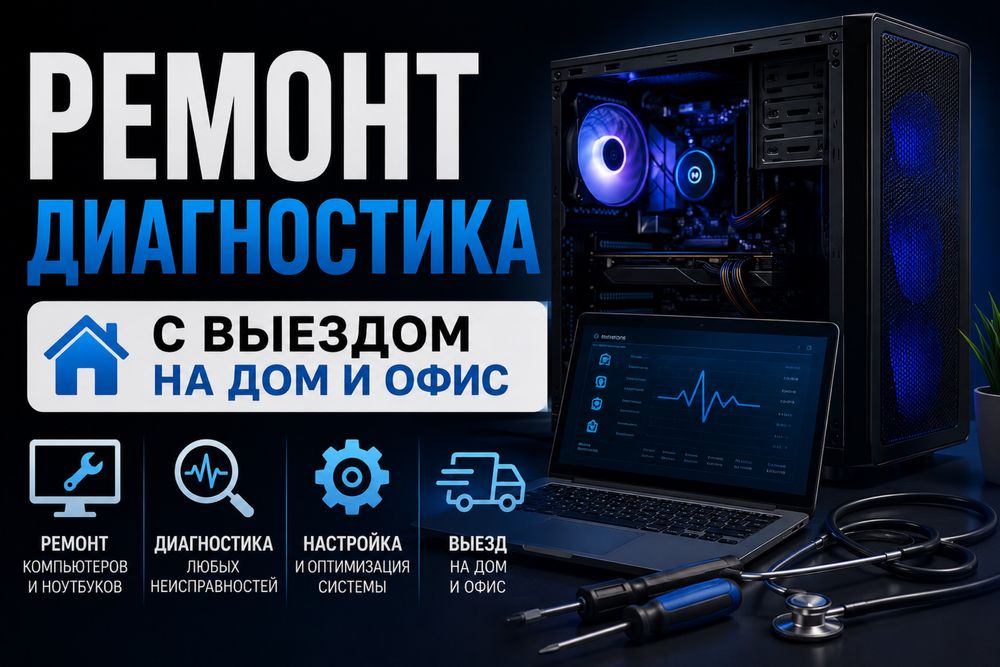 Ремонт, диагностика комьютера