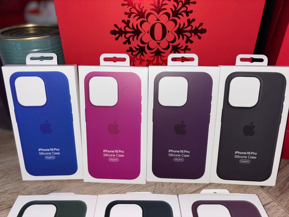 Husa de piele sau silicon pentru iPhone 16 cu MagSafe