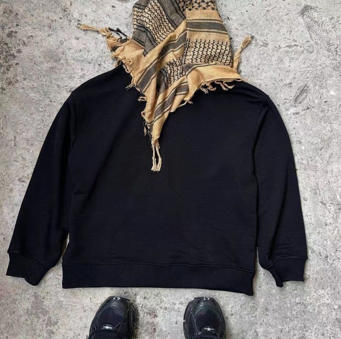 Чёрное худи с арафаткой (шарф)