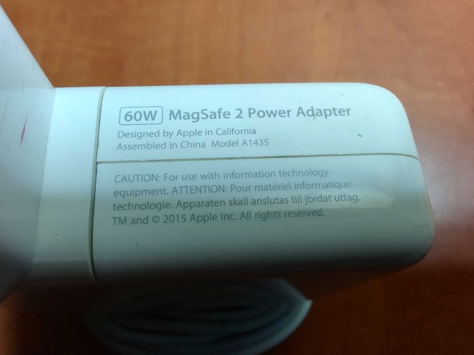 Incarcator alimentator Original APPLE Magsafe 2 A1435 Macbook Pro 60W