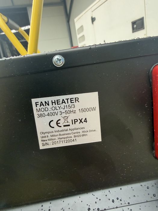 Aeroterma electrica 15 kw JetHeat / 300m2 / 380v