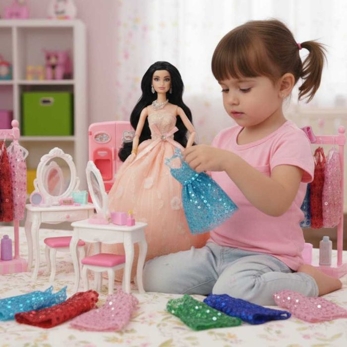 Голяма кукла с много рокли и аксесоари Beautiful Doll