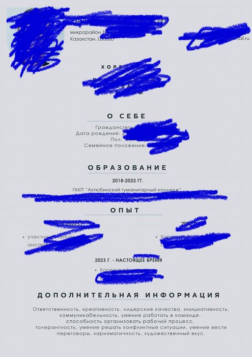 Составление резюме онлайн. Набор текста. Нормоконтроль.