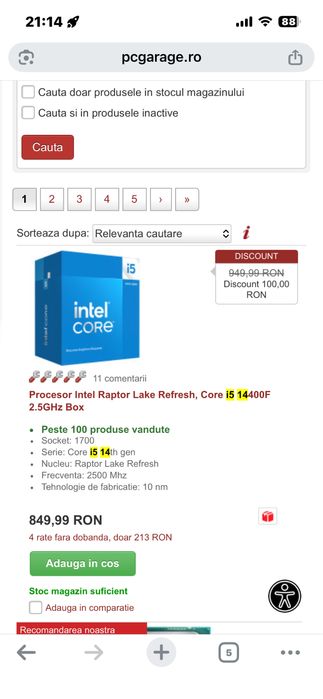 Se vinde placa de baza Pro B760-P II si I5 14400F