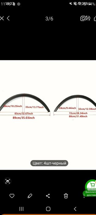 Продам расширители арок