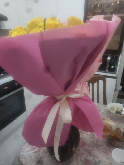 Свежий букет роз