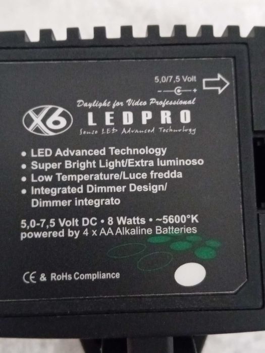 Lampa LedPro X6 foto video