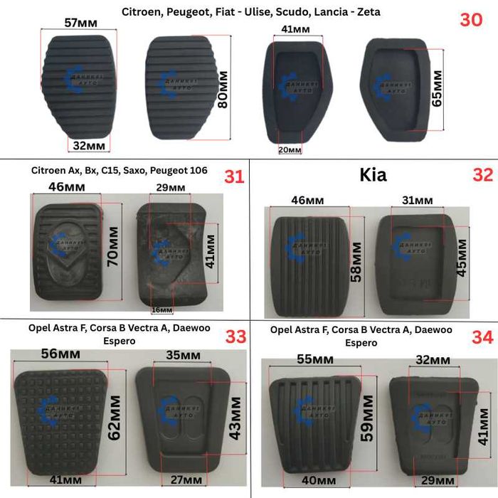 Гумичка педал - гумички педали