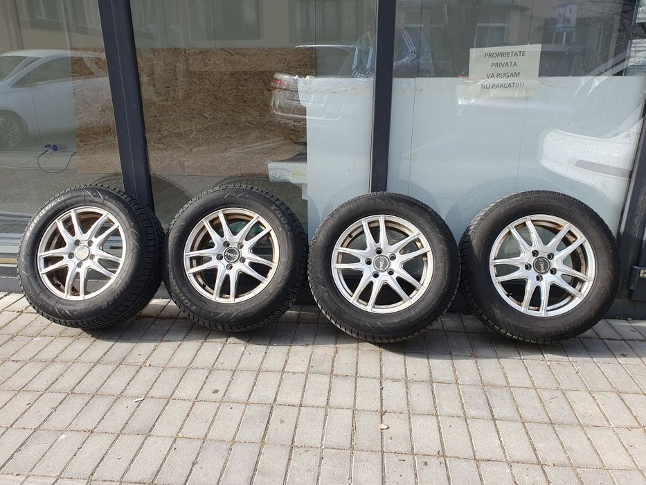 ROȚI IARNĂ 215/65/16 cu jante aliaj 5x112 vw,audi, skoda, Mercedes-Ben