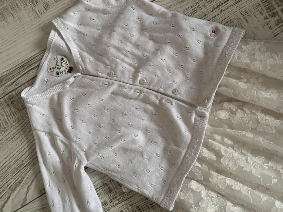 Сет детска рокля с жилетка размер 3-4 год.