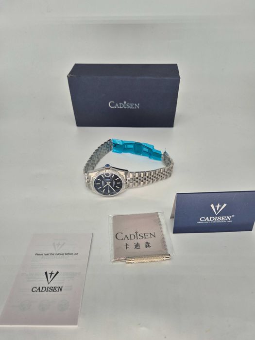 Ceas Automatic Cadisen Jubilee Black, Mecanism Miyota, Geam Safir, 38mm - Grad E