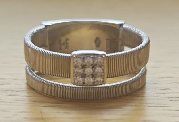 Пръстен Marco Bicego MASAI от 18-каратово бяло злато с диаманти