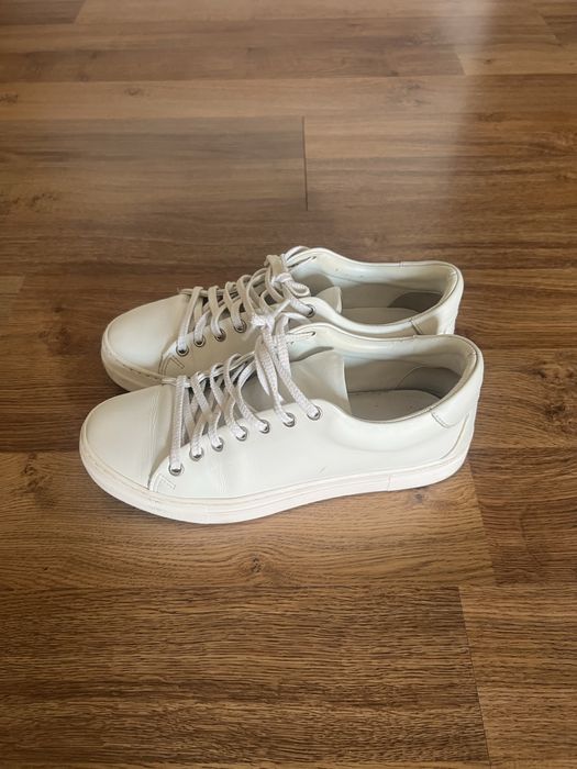 Бели кецове Бианки естествена кожа