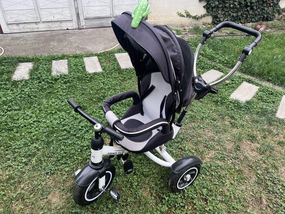Vand tricicleta Trike Fix V3, 3 in 1, rotativa 360°, cu roti fara presiune, pentru copii 1-6 ani, 28cm