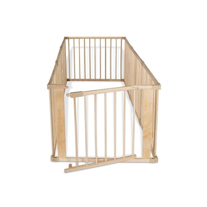 Продавам дървена Сгъваема ограда/кошара за игра 8 елемента