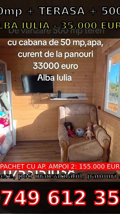 Vând cabana, zona linistita