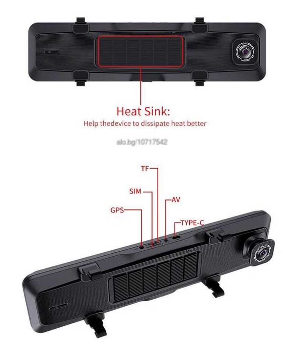 12-инчово смарт огледало с Android 14.0, 4G/LTE и WiFi свързаност