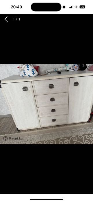 Шкаф комод белый дуб