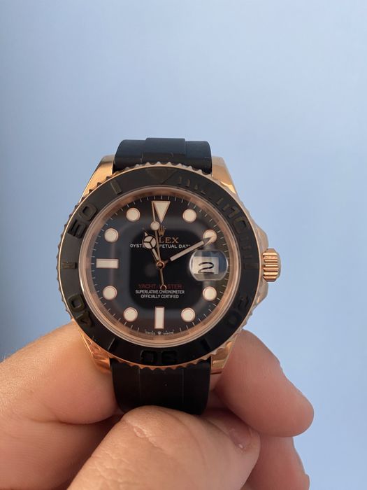 Мъжки часовник Rolex Yacht-Master 18K Everose 126655 с автоматичен