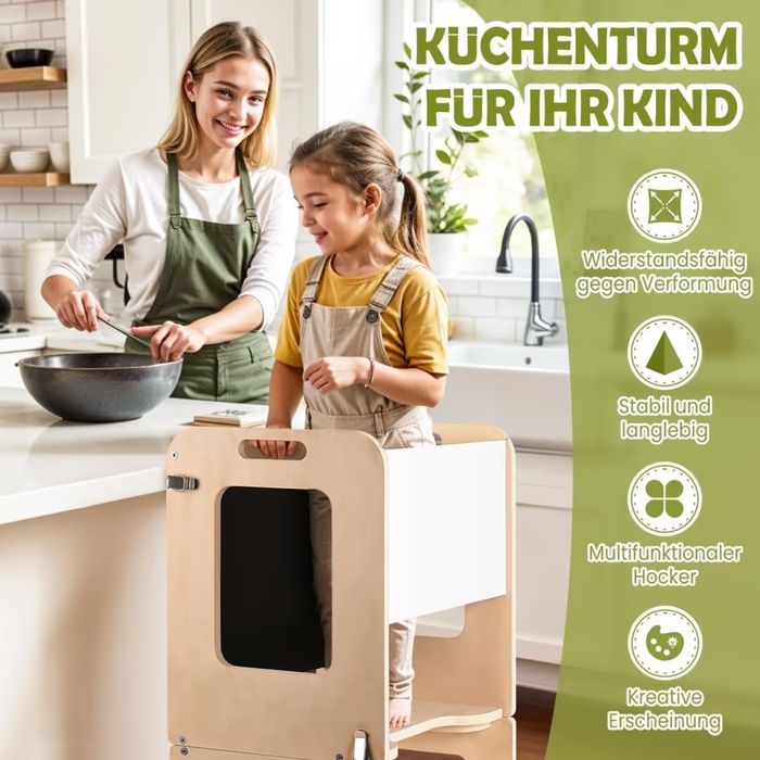 Learning tower + masuta cu scaunel 2 in 1